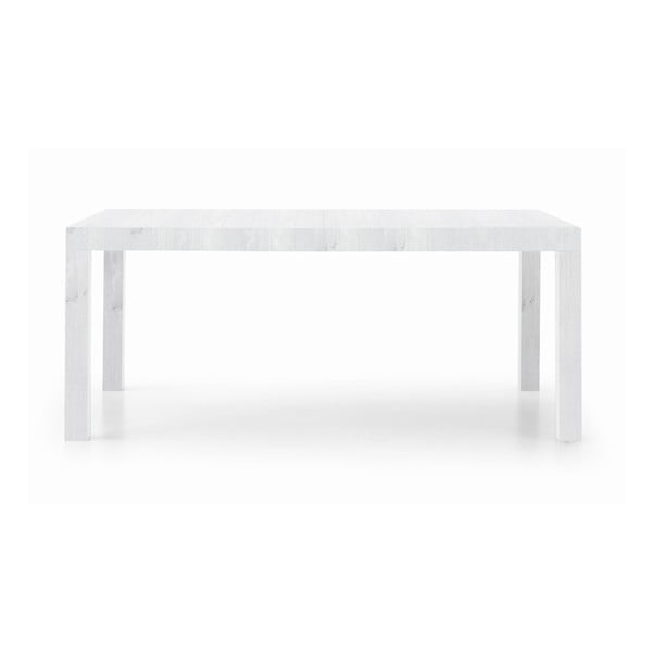 Biely rozkladací jedálenský stôl z bukového dreva Castagnetti Kao, 160 cm