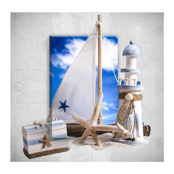 Nástenný 3D obraz Mosticx Sea Life, 40 × 60 cm
