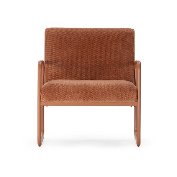 Terakotové ženilkové kreslo Vince – MOME-image-2