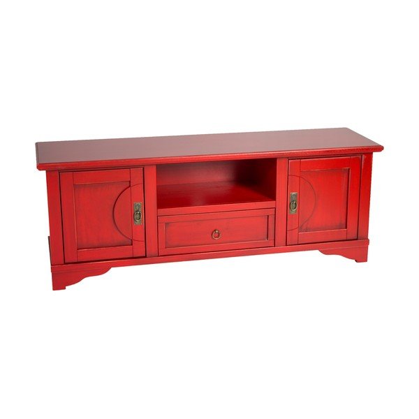 Červený TV stolík Crido Consulting Credenza-image-4