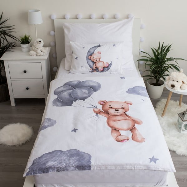 Bavlnené detské obliečky do postieľky 100x135 cm Teddy Bear – Jerry Fabrics-image-1