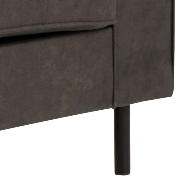 Antracitovosivá pohovka z imitácie kože Actona Jesolo, 193 cm-image-2