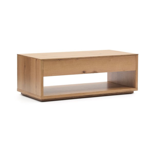 Konferenčný stolík v dekore duba v prírodnej farbe 60x120 cm Alguema – Kave Home-image-3