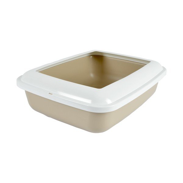 Béžová mačací záchod 42x51 cm – Love Story