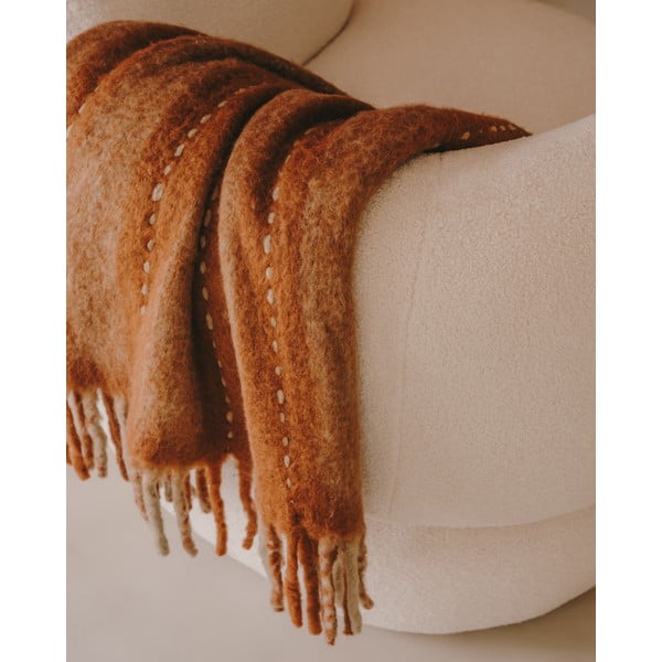 Deka z vlny a zmesi vlákien 130x170 cm Mayela – Kave Home-image-2