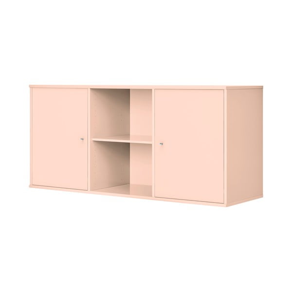 Svetloružová závesná komoda 133x61x42 cm Mistral – Hammel Furniture-image-3