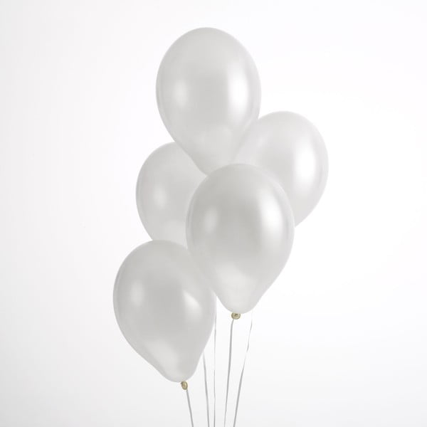 Sada 50 bielych balónikov Neviti Simply Love