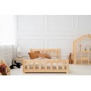 Detská posteľ z borovicového dreva v prírodnej farbe 120x200 cm CPN – Adeko