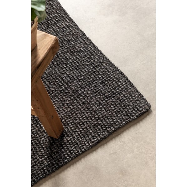 Čierny jutový behúň 80x200 cm Bouclé – Hanse Home-image-4