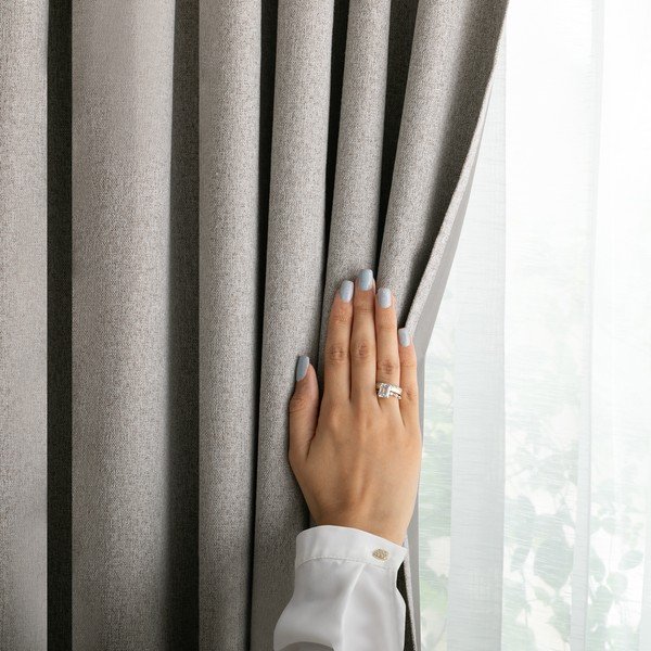 Taupe zatemňovací záves 140x250 cm Corita – Restilo-image-2