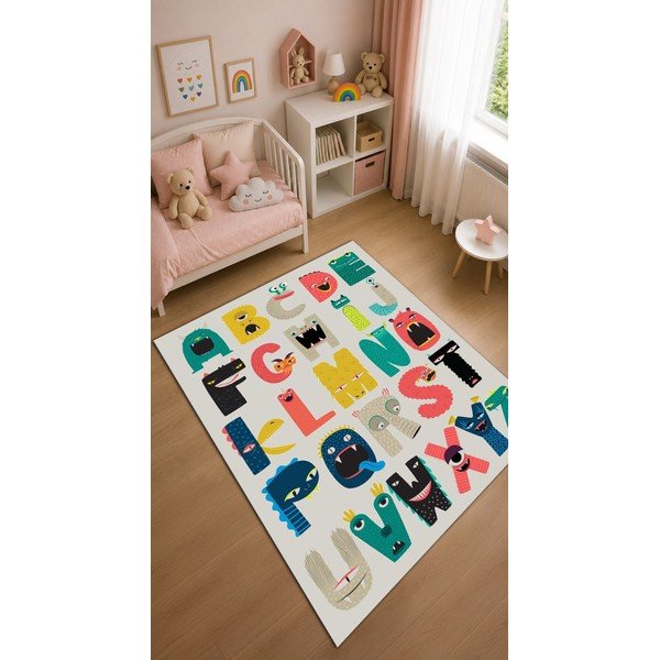Prateľný detský koberec 140x190 cm Alphabet – Mila Home-image-1