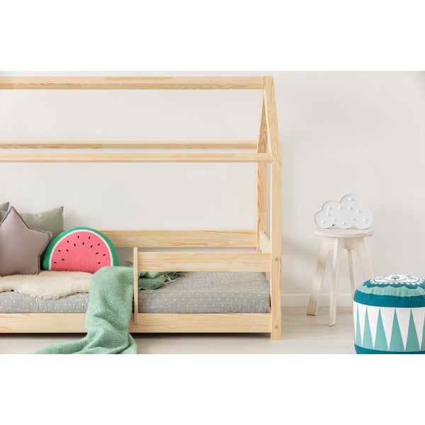 Domčeková detská posteľ z borovicového dreva 120x200 cm Mila MB - Adeko-image-2