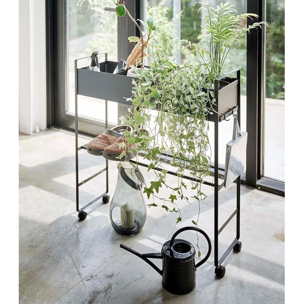 Čierny kovový detský stojan na topánky 74,5x74,5x22 cm Tower – YAMAZAKI-image-3