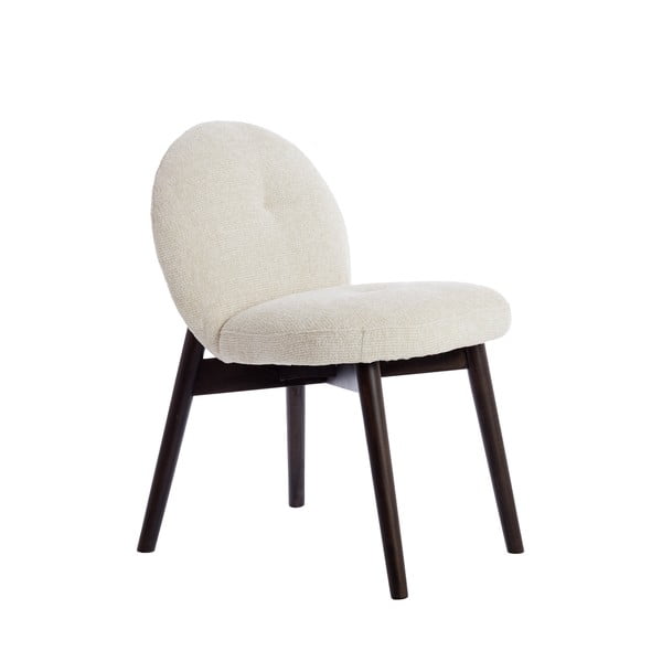 Krémovobiele čalúnené jedálenské kreslá v súprave 2 ks Sinosa – Light & Living