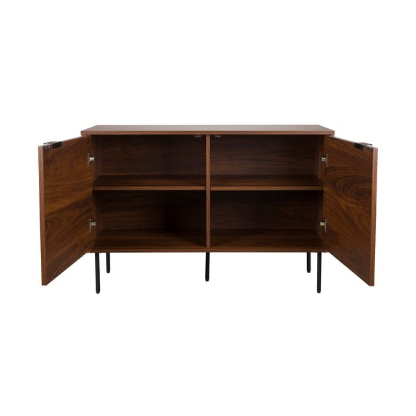 Hnedá komoda v dekore orecha 110x74x40 cm Stripes – White Label-image-2