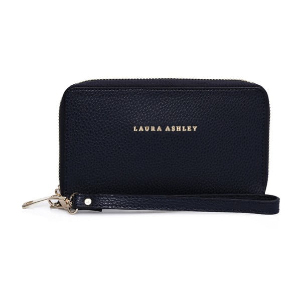 Tmavomodrá peňaženka z koženky Laura Ashley Babmaes