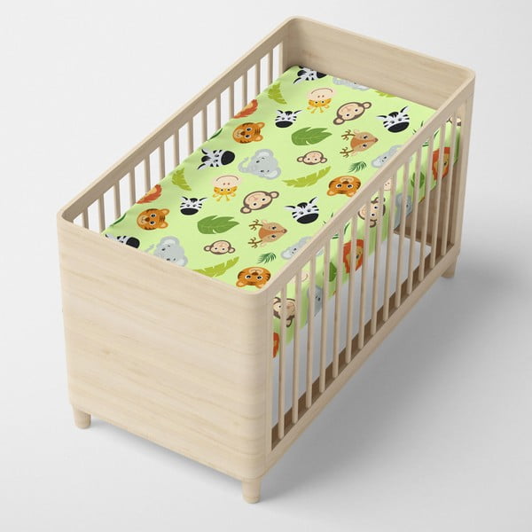 Zelená elastická bavlnená plachta Mr. Fox Wild, 60x120 cm-image-3