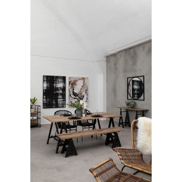 Konzolový stolík s doskou z borovicového dreva v prírodnej farbe 45x130 cm Hampstead – Premier Housewares-image-1