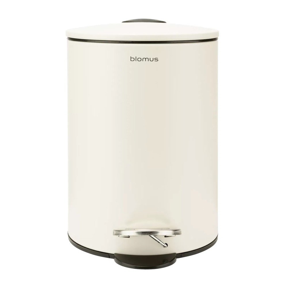 E-shop Krémovobiely pedálový oceľový odpadkový kôš 3 l Tubo – Blomus
