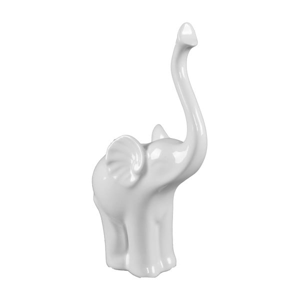 Biela keramická dekoratívna soška slona Mauro Ferretti Elefante B
