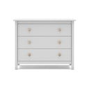 Biela nízka detská komoda z borovicového dreva 100x80 cm Max – Marckeric