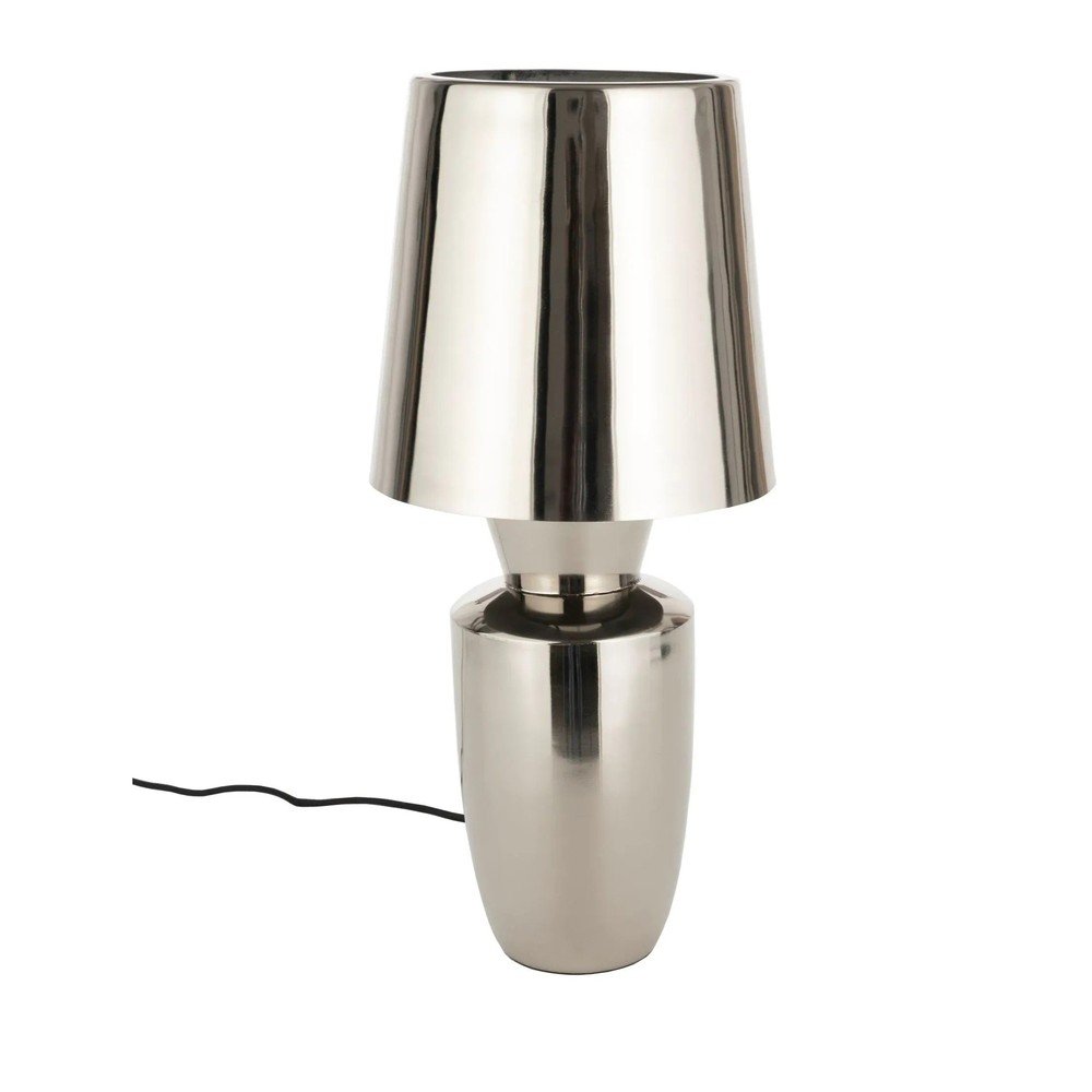 E-shop Kovová stolová lampa v striebornej farbe s kovovým tienidlom (výška 42 cm) Classy – Zuiver