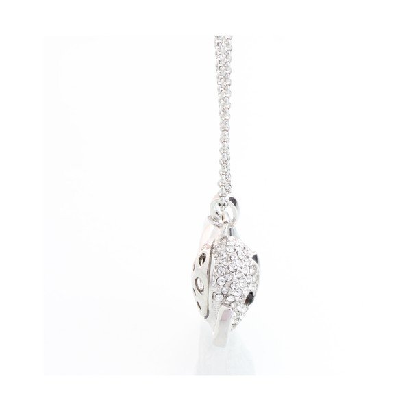 Náhrdelník so Swarovski Elements, sivé sloníča-image-1