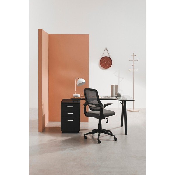 Čierna čalúnená kancelárska stolička Gilmore – Yes Everyday-image-1