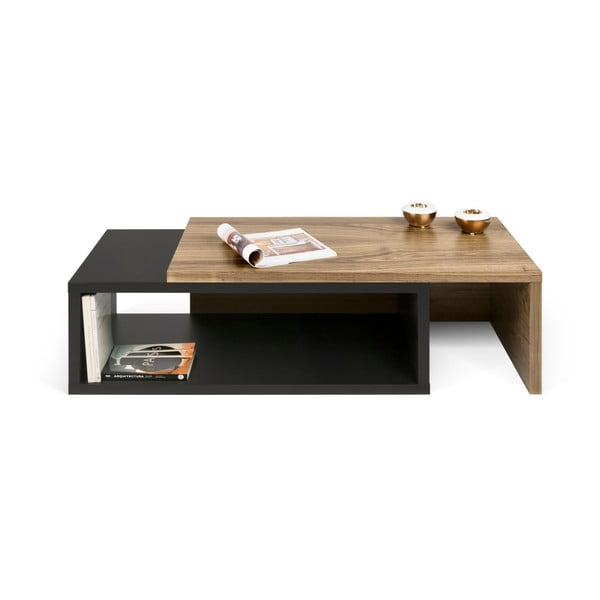Čierny variabilný stolík TemaHome Jazz Walnut-image-2
