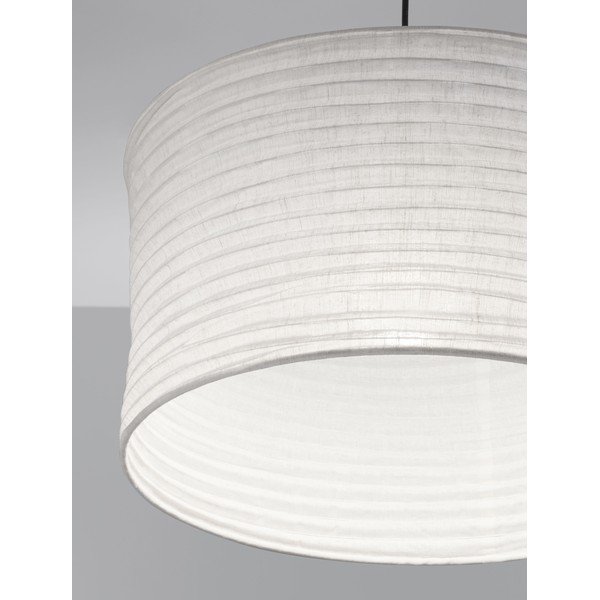 Biele ľanové závesné svietidlo ø 50 cm Linnet – Nova Luce-image-4