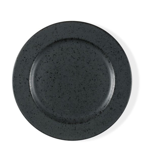 Čierny kameninový dezertný tanier Bitz Basics Black, ⌀ 22 cm