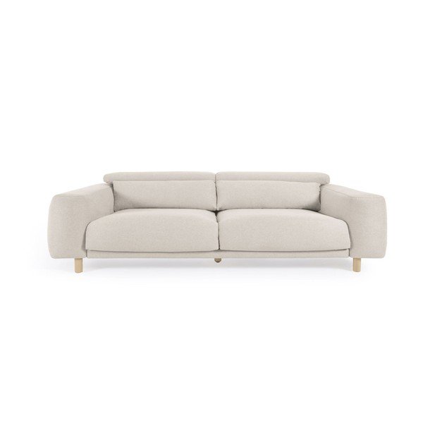 Krémovobiela pohovka 215 cm Singa – Kave Home-image-4