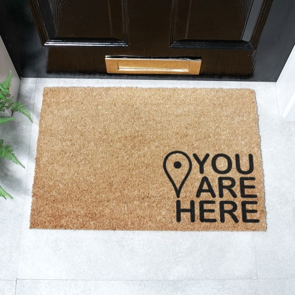 Rohožka z kokosového vlákna 40x60 cm You Are Here – Artsy Doormats-image-2