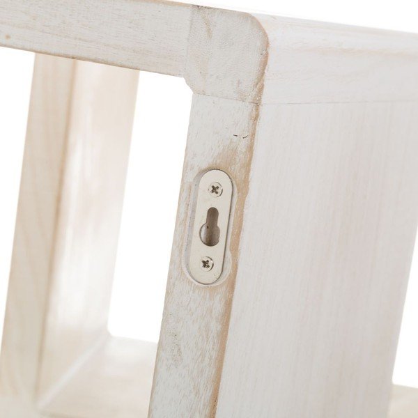 Biele police v súprave 3 ks z masívu paulownie – Casa Selección-image-1