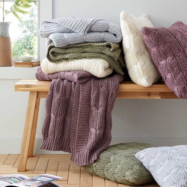 Obliečka na vankúš 45x45 cm Chunky Marl Knit – Catherine Lansfield-image-4