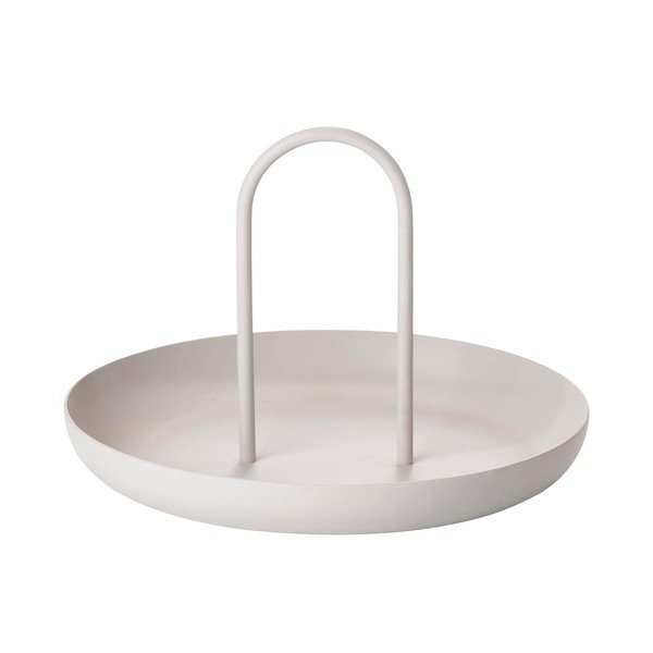 Svetlosivý kovový servírovací podnos Zone Singles, ø 20 cm