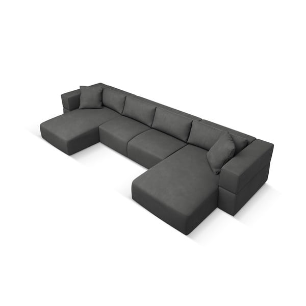 Tmavosivá rohová pohovka do "U" Esther – Milo Casa-image-2