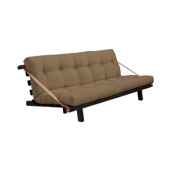Rozkladacia pohovka s hnedým poťahom Karup Design Jump Black/Mocca-image-1