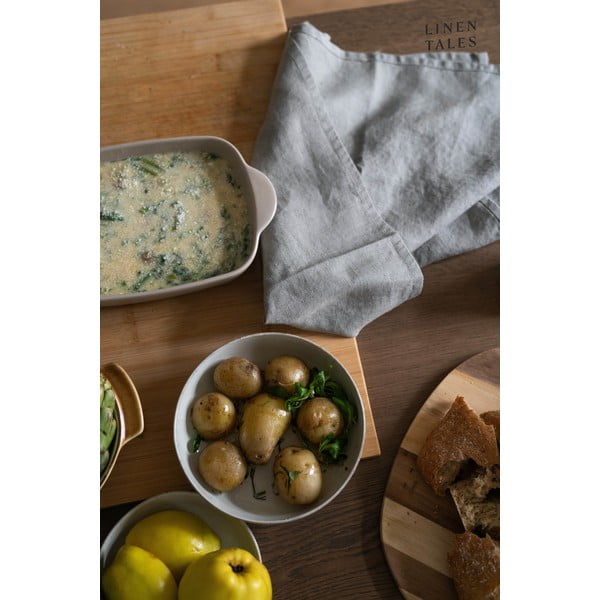 Ľanová utierka 45x65 cm Khaki – Linen Tales-image-1