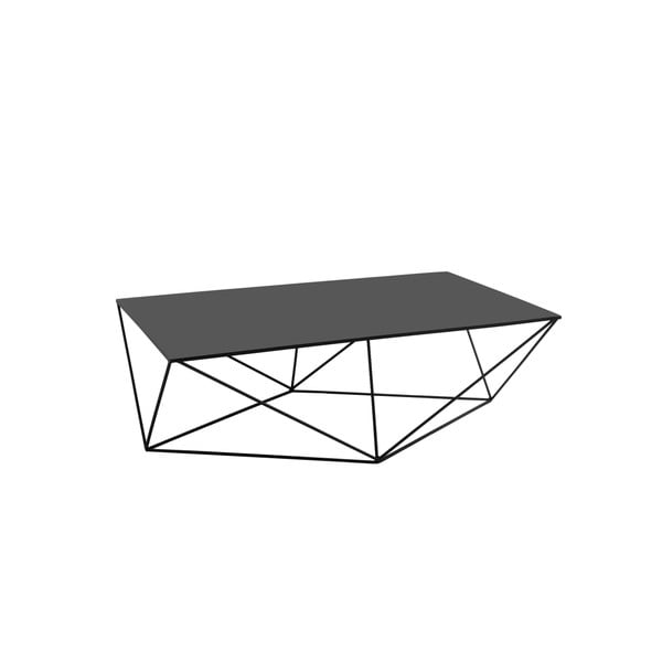 Čierny konferenčný stolík Custom Form Daryl, 140 × 80 cm