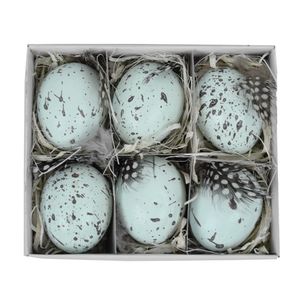 Sada 6 dekoratívnych vajíčok Ego Dekor, 45 x 11,5 cm
