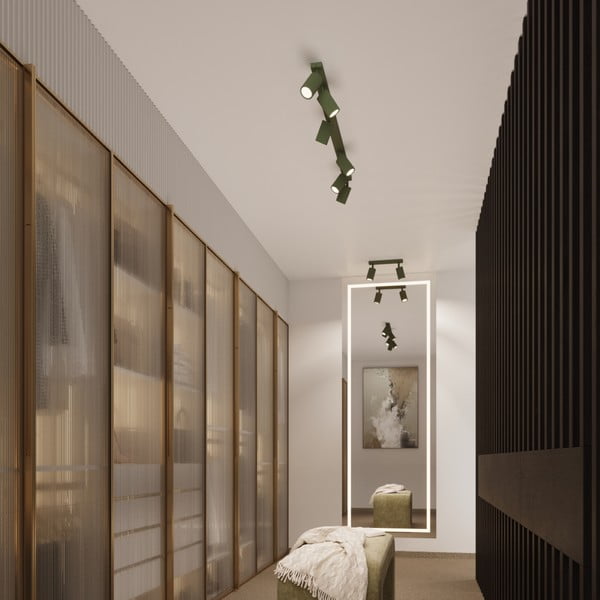 Zelené bodové svietidlo 6,5x30 cm Gleam – Sollux-image-3