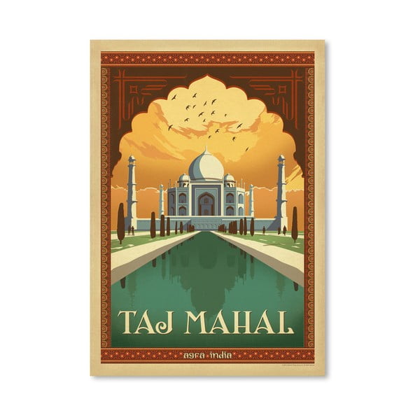 Plagát Americanflat Taj Mahal, 42 x 30 cm