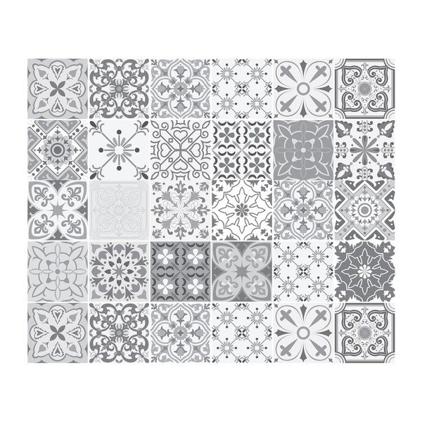 Sada 30 samolepiek na nábytok Ambiance Tiles Stickers For Furniture Cineloto, 15 × 15 cm-image-2