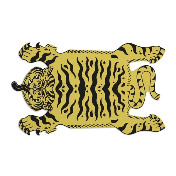 Koberec Really Nice Things Tattoo Tiger, 150 × 150 cm