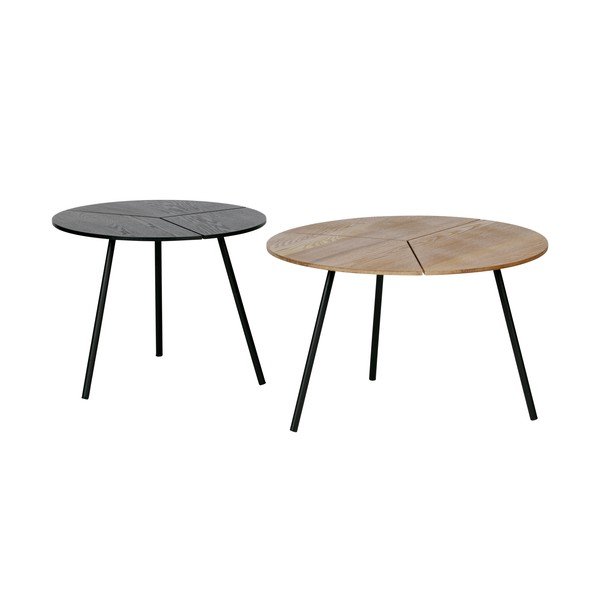 Čierny konferenčný stolík WOOOD Rodi, ⌀ 48 cm-image-3