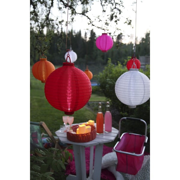 Ružový vonkajší solárny LED lampáš Star Trading, ø 20 cm-image-2