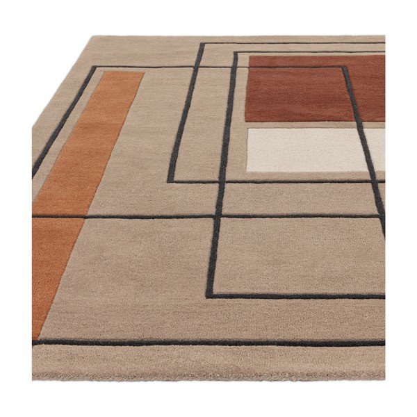 Vlnený koberec v béžovo-tehlovej farbe 120x170 cm Reef – Asiatic Carpets-image-3