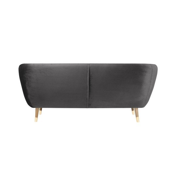 Sivá zamatová pohovka Mazzini Sofas Benito, 188 cm-image-4