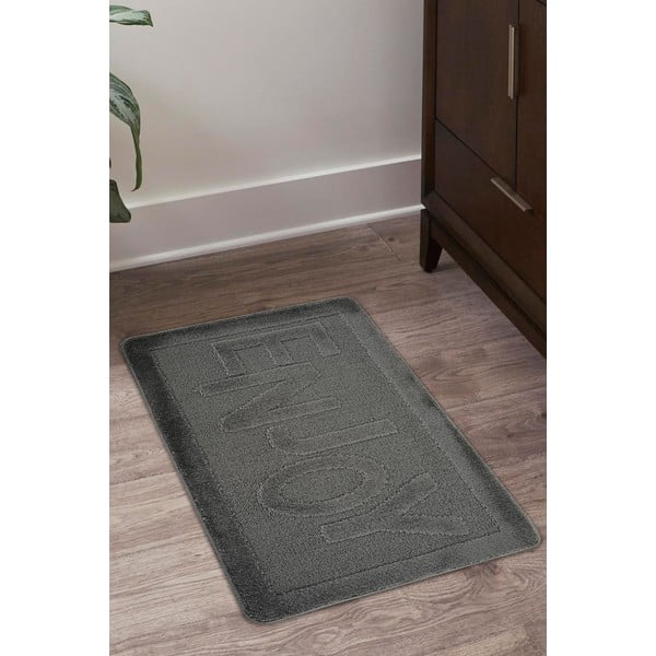 Antracitová kúpeľňová predložka 60x100 cm Enjoy – Foutastic-image-1